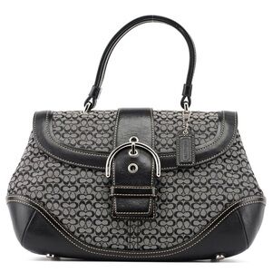 Coach Signature Small C Soho Flap Vintage top handle bag 7078